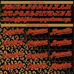 Fade Custom Print Rot-Old Fashion Jersey 3D Baseball Muster Authentisches Design Leopard Schwarz Gold Fade Custom Print Rot-Old Fashion Jersey 3D Baseball Muster Authentisches Design Leopard Schwarz Gold