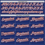 Blau-Orange Royal Jersey Light Authentic Ärmellos Custom Baseball Blau-Orange Royal Jersey Light Authentic Ärmellos Custom Baseball