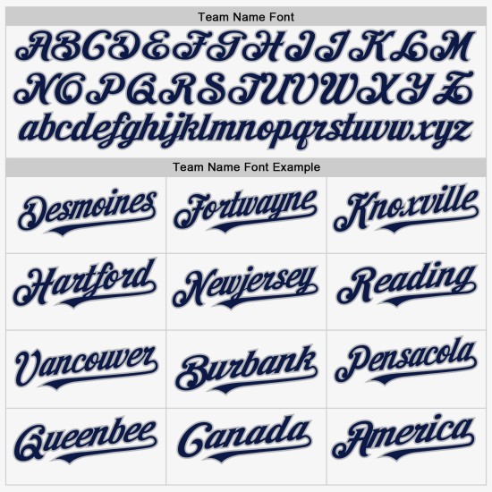 Weißes ärmelloses Marine-Grau Custom Jersey Authentic Baseball Weißes ärmelloses Marine-Grau Custom Jersey Authentic Baseball