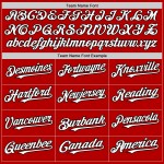 Benutzerdefiniertes rotes ärmelloses authentisches weiß-schwarzes Baseball-Trikot Benutzerdefiniertes rotes ärmelloses authentisches weiß-schwarzes Baseball-Trikot