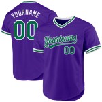Lila Custom Throwback Grün-Weiß Jersey Kelly Authentic Baseball Lila Custom Throwback Grün-Weiß Jersey Kelly Authentic Baseball
