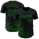 3D-Design Gras Schwarz Baseball Authentic Custom Leopard Fashion Grün Print Fade Pattern Jersey 3D-Design Gras Schwarz Baseball Authentic Custom Leopard Fashion Grün Print Fade Pattern Jersey