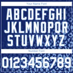 Benutzerdefinierter Baseball-Trikot mit weißem Lichtdruck, blaues verblassendes Muster, Leoparden-Modedesign, Royal Authentic 3D Benutzerdefinierter Baseball-Trikot mit weißem Lichtdruck, blaues verblassendes Muster, Leoparden-Modedesign, Royal Authentic 3D