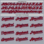 Jersey Custom Rot-Marineblau Baseball Ärmellos Grau Authentic Jersey Custom Rot-Marineblau Baseball Ärmellos Grau Authentic