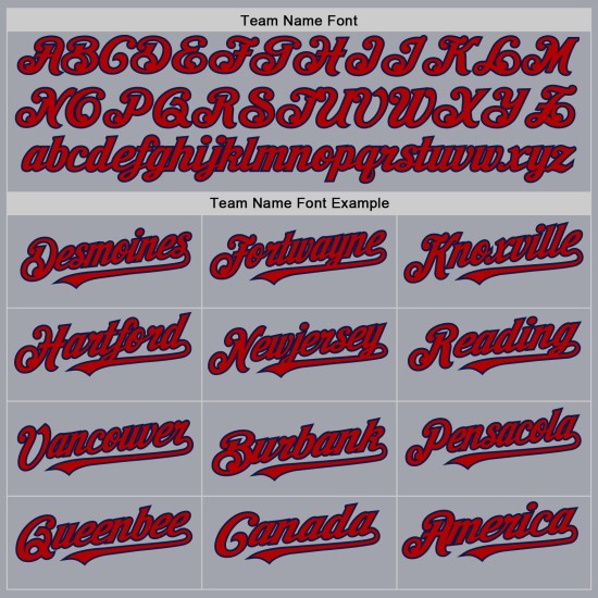 Jersey Custom Rot-Marineblau Baseball Ärmellos Grau Authentic Jersey Custom Rot-Marineblau Baseball Ärmellos Grau Authentic