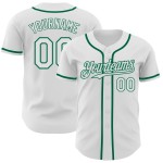 Authentisches Baseball-Trikot Kelly in Weiß und Grün Authentisches Baseball-Trikot Kelly in Weiß und Grün