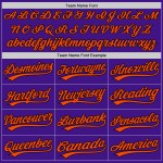 Throwback Custom Orange-Schwarz Authentic Lila Jersey Baseball Throwback Custom Orange-Schwarz Authentic Lila Jersey Baseball