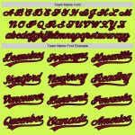 Jersey Authentic Green Neon Custom Baseball Throwback Kastanienbraun-Schwarz Jersey Authentic Green Neon Custom Baseball Throwback Kastanienbraun-Schwarz