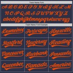 Jersey Orange-Blau Baseball Throwback Authentic Navy Custom Jersey Orange-Blau Baseball Throwback Authentic Navy Custom