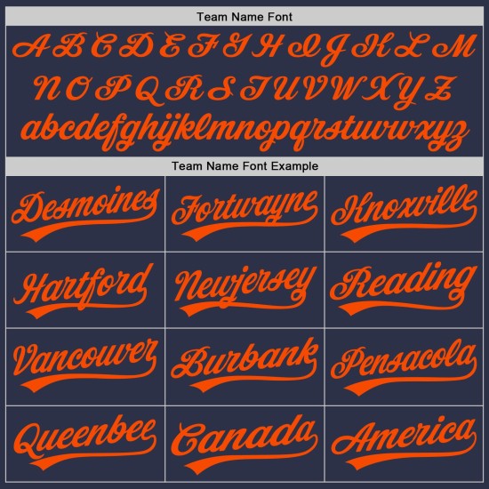 Jersey Orange-Blau Baseball Throwback Authentic Navy Custom Jersey Orange-Blau Baseball Throwback Authentic Navy Custom