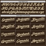 Cremebraunes, ärmelloses Baseball-Trikot mit authentischem Muster Cremebraunes, ärmelloses Baseball-Trikot mit authentischem Muster