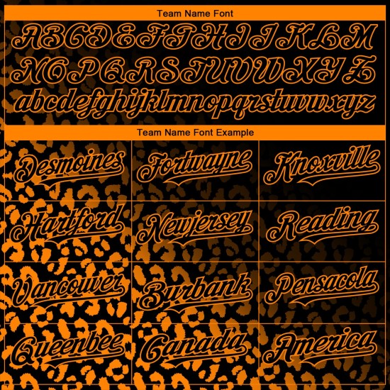 3D Custom Fade Bay Orange Muster Design Mode Leopard Schwarz Druck Authentische Jersey Baseball 3D Custom Fade Bay Orange Muster Design Mode Leopard Schwarz Druck Authentische Jersey Baseball