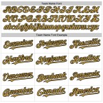 Jersey Gold Baseball Custom Weiß Schwarz-Old Line Authentic Jersey Gold Baseball Custom Weiß Schwarz-Old Line Authentic