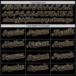 Vegas Authentic Custom Line Gold-Schwarzes Baseball-Trikot Vegas Authentic Custom Line Gold-Schwarzes Baseball-Trikot