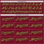 Custom Crimson Black-Old Ärmelloses Jersey Authentic Gold Baseball Custom Crimson Black-Old Ärmelloses Jersey Authentic Gold Baseball