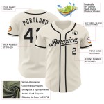 Baseball Jersey Schwarz Creme Authentic Custom Baseball Jersey Schwarz Creme Authentic Custom