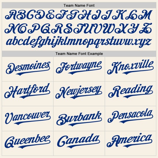 Benutzerdefiniertes cremefarbenes, ärmelloses authentisches Royal Baseball-Trikot Benutzerdefiniertes cremefarbenes, ärmelloses authentisches Royal Baseball-Trikot