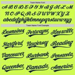 Throwback Neon Custom Authentic Marineblau-Weißes Jersey Grünes Baseball Throwback Neon Custom Authentic Marineblau-Weißes Jersey Grünes Baseball