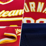 Baseball Custom Throwback Marineblau-Weiß-Grau Jersey Authentic Baseball Custom Throwback Marineblau-Weiß-Grau Jersey Authentic