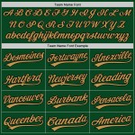 Grün Authentic Schwarz-Old Jersey Throwback Baseball Gold Custom Grün Authentic Schwarz-Old Jersey Throwback Baseball Gold Custom