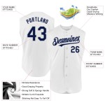 Weißes ärmelloses Marine-Grau Custom Jersey Authentic Baseball Weißes ärmelloses Marine-Grau Custom Jersey Authentic Baseball