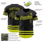 Jersey Neon Baseball Custom Schwarz Authentic Line Gelb Jersey Neon Baseball Custom Schwarz Authentic Line Gelb