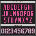 Jersey Authentic Schwarz Custom Grau-Rosa Baseball Jersey Authentic Schwarz Custom Grau-Rosa Baseball
